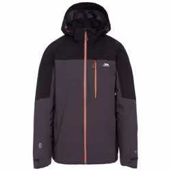 Trespass Mens Waterproof Jacket With Hood Tappin - M, Dark Grey