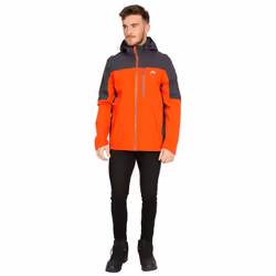 Trespass Mens Waterproof Jacket With Hood Tappin - M, Flame