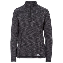 Trespass Womens Long Sleeve 1/2 Zip Pullover Edith - 12, Grey Marl