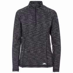 Trespass Womens Long Sleeve 1/2 Zip Pullover Edith - 8, Grey Marl