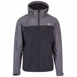 Trespass Mens Softshell Jacket Abbott - L, Dark Grey Marl