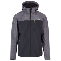 Trespass Mens Softshell Jacket Abbott - XXXL, Dark Grey Marl