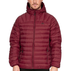 Trespass Mens Romano Lightweight Down Packaway Padded Hooded Jacket Coat - S, Merlot