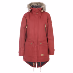 Trespass Womens Parka Jacket Waterproof Clea - 6, Merlot