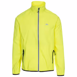 Trespass Mens Waterproof Jacket With Hood Retract - M, Hi Visibility Yellow