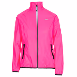 Trespass Womens Waterproof Jacket Beaming - 12, Hi Visibility Pink