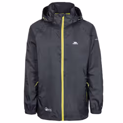 Trespass Adults Waterproof Packaway Jacket QikpacX - L, Black