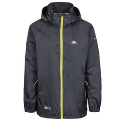Trespass Adults Waterproof Packaway Jacket QikpacX - XL, Black