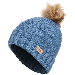 Trespass Womens Pom Pom Hat Knitted Beanie Kellisa - EACH, Denim Blue