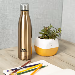 Trespass Stainless Steel Insulated Bottle Flask - EACH, Bronze