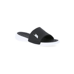 Trespass Mens Cushioned Sandals Slide - 8, Black / White