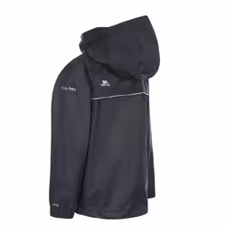 Trespass Qikpac X Waterproof Packaway Jacket - 2-3 Years, Black / Carbon