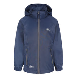 Trespass Qikpac X Waterproof Packaway Jacket - 9-10 Years, Navy/Carbon