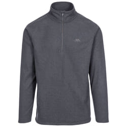 Trespass Mens 1/2 Zip Fleece Pullover Keynote - M, Charcoal