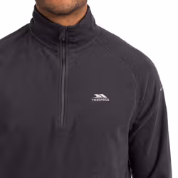 Trespass Mens 1/2 Zip Fleece Pullover Keynote - XL, Charcoal