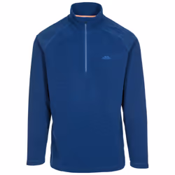 Trespass Mens 1/2 Zip Fleece Pullover Keynote - L, Dark Navy