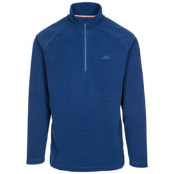 Trespass Mens 1/2 Zip Fleece Pullover Keynote - M, Dark Navy