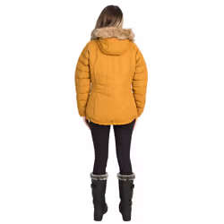Trespass Womens Padded Hooded Casual Jacket Nadina - 10, Golden Brown