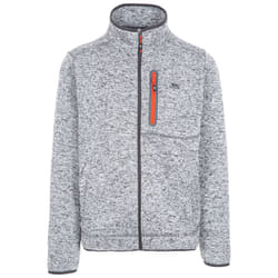 Trespass Mens Fleece Jacket Full Zip Bingham - L, Grey Marl