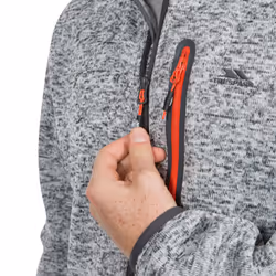 Trespass Mens Fleece Jacket Full Zip Bingham - M, Grey Marl