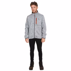 Trespass Mens Fleece Jacket Full Zip Bingham - S, Grey Marl