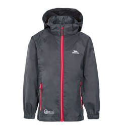 Trespass Qikpac X Waterproof Packaway Jacket - 5-6 Years, Flint