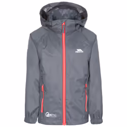 Trespass Qikpac X Waterproof Packaway Jacket - 7-8 Years, Flint