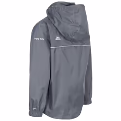 Trespass Qikpac X Waterproof Packaway Jacket - 7-8 Years, Flint