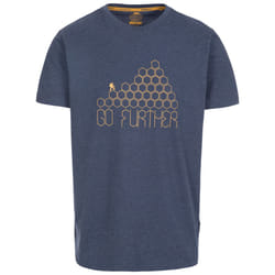 Trespass Mens Tshirt Short Sleeve Buzzingley - M, Navy Marl