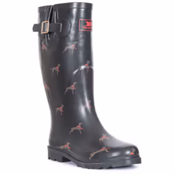 Trespass Womens Wellie Boots Full Length Samira - 4, Dog Print