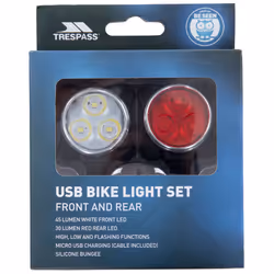 Trespass Bike Light Front & Rear Set