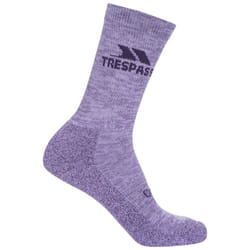 Trespass Womens Walking Socks Lightweight Leader - 3/6, Heather Melange