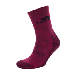 Trespass Womens Walking Socks Lightweight Leader - 3/6, Fig Melange