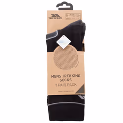 Trespass Eco Lightweight Mid Length Socks Rizzle - 7/11, Black