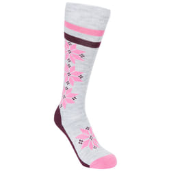 Trespass Womens Ski Socks Snowfall - 3/6, Grey Melange