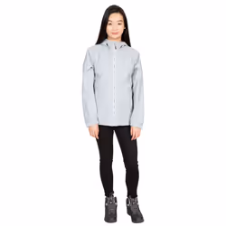Trespass Womens Waterproof Jacket Raincoat Virtual - 16, Grey Marl