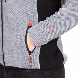 Trespass Mens Fleece Jacket Full Zip Jynx - XXL, Platinum Stripe