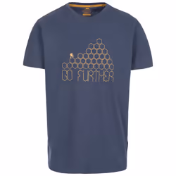 Trespass Mens Tshirt Short Sleeve Buzzingley - L, Navy Marl