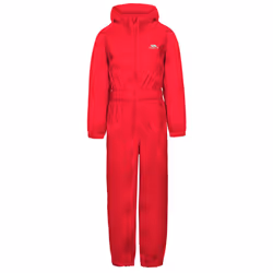 Trespass Kids Rainsuit Waterproof Button - 2-3 Years, Red
