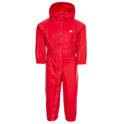 Trespass Babies Rainsuit Waterproof Button - 12/18, Red