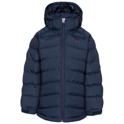 Trespass Girls Padded Jacket Hooded Amira - 9-10 Years, Navy