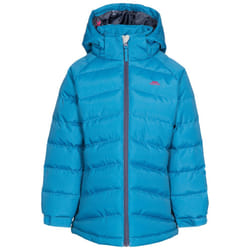 Trespass Girls Padded Jacket Hooded Amira - 3-4 Years, Cosmic Blue
