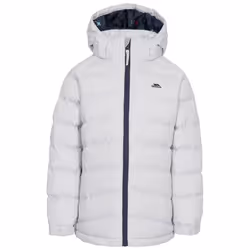 Trespass Girls Padded Jacket Hooded Amira - 2-3 Years, Pale Grey