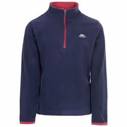 Trespass Girls 1/2 Zip Jumper Pullover Sybil - 9-10 Years, Navy/Berry