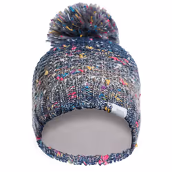 Trespass Womens Pom Pom Hat Knitted Beanie Kellisa - EACH, Cosmic Blue