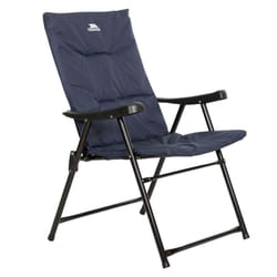 Trespass Folding Deck Chair Padded Garden Paddy - EACH, Navy
