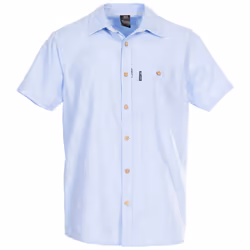 Trespass Mens Shirt Short Sleeved Slapton PalmTree - XL, Pale Blue
