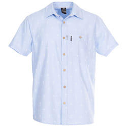 Trespass Mens Shirt Short Sleeved Slapton PalmTree - XL, Pale Blue