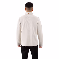 Trespass Mens Sweatshirt 1/2 Zip Falmouthfloss - L, Off White