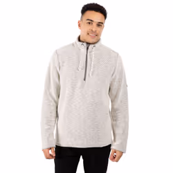 Trespass Mens Sweatshirt 1/2 Zip Falmouthfloss - S, Off White